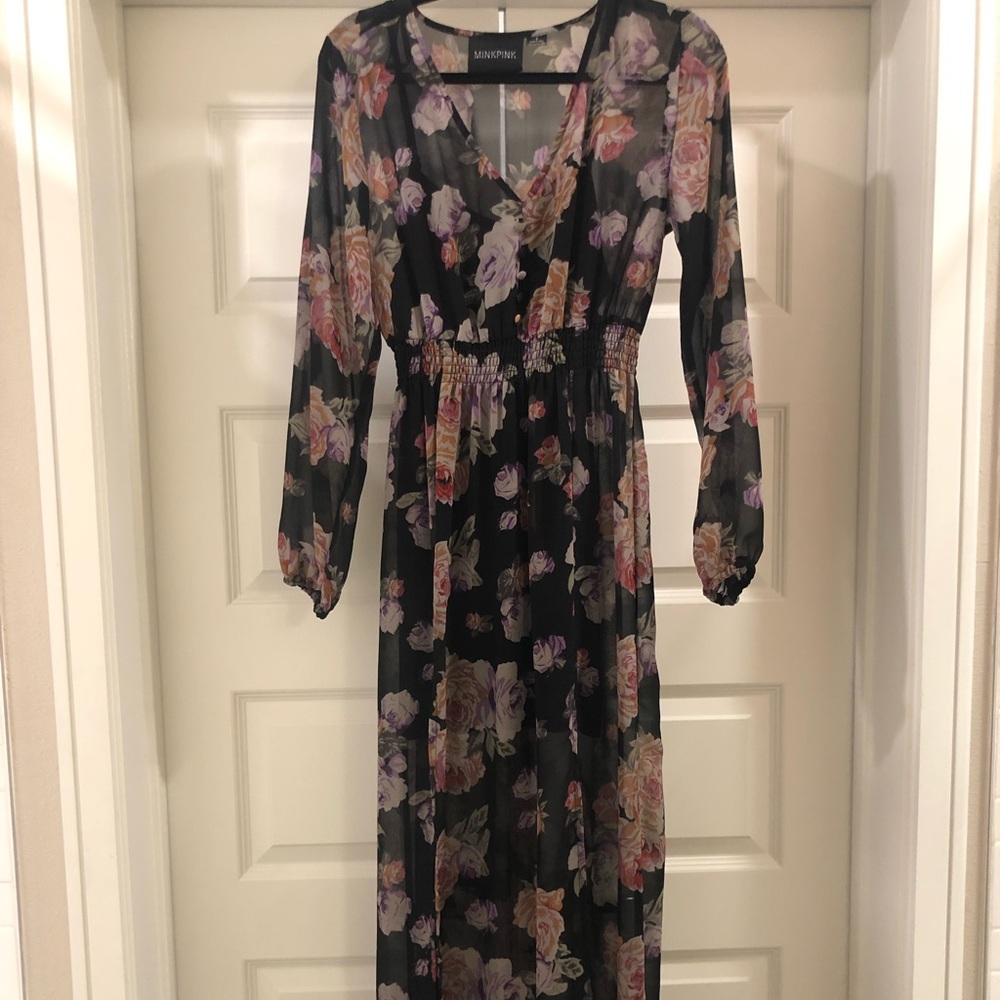 MINKPINK floral maxi dress
